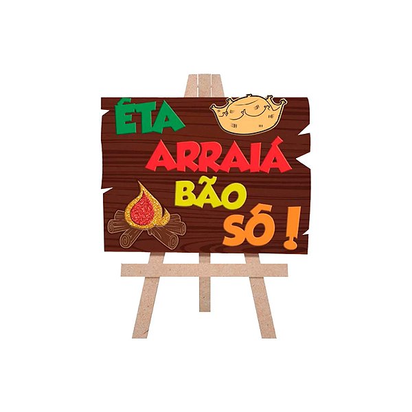 Lousa MDF "Eta Arraiá Bão Sô" - 1 unidade - Grintoy - Rizzo