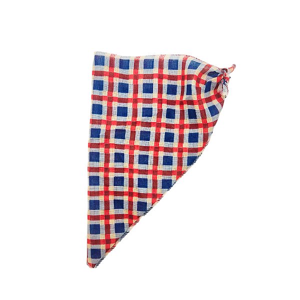 Lenço Caipira M - Xadrez - Vermelho/Azul - 1 unidade - Rizzo