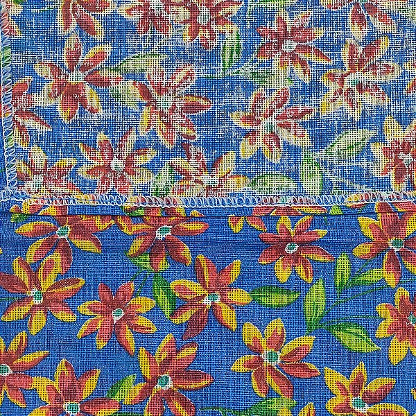 Guardanapo Chita Flor Azul Escuro - 40x40cm - 1 unidade - Rizzo