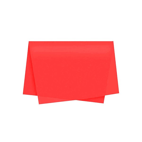 Papel de Seda - 50x70 - Vermelho - 100 unidades - Rizzo