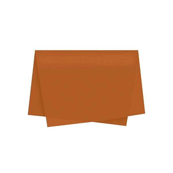 Papel de Seda - 50x70 - Laranja Queimado - 10 unidades - Rizzo