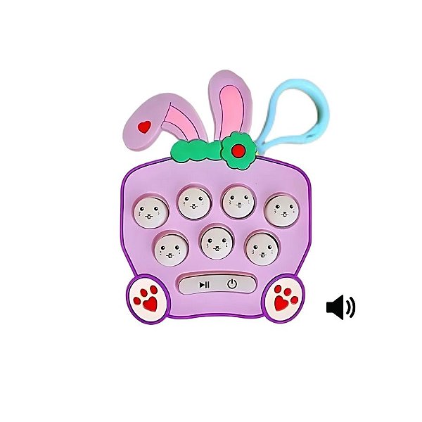 Mini Brinquedo Jogo Chaveiro Pop It Eletrônico Com Som - 8cm - 1 unidade - Rizzo