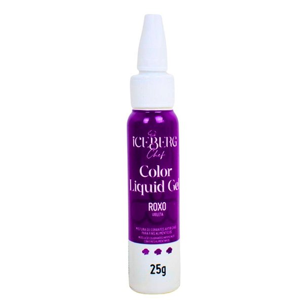 Corante Liquid Gel Roxo 25g - Iceberg