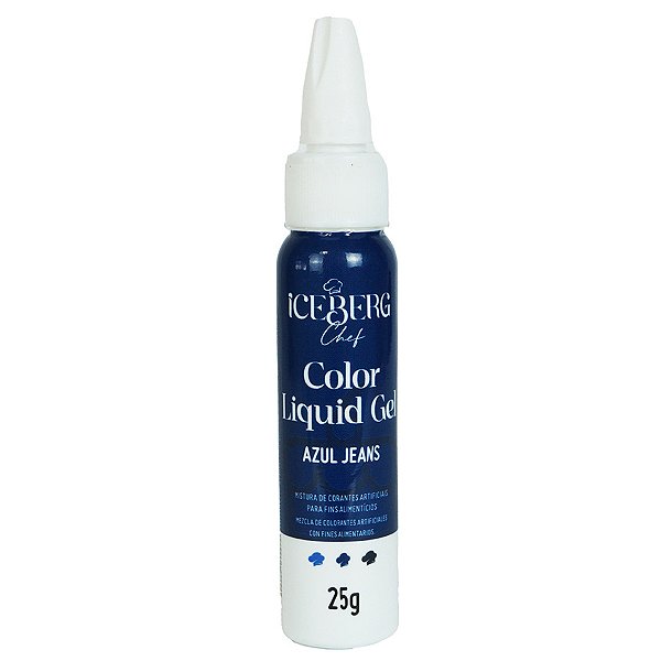 Corante Liquid Gel Azul Jeans 25g - Iceberg