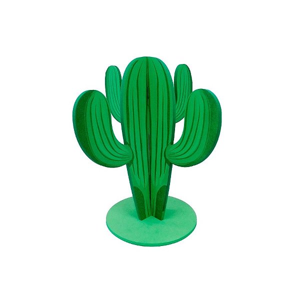 Enfeite 3D Cacto De Festa Junina - 31x27cm - 1 unidade - Piffer - Rizzo