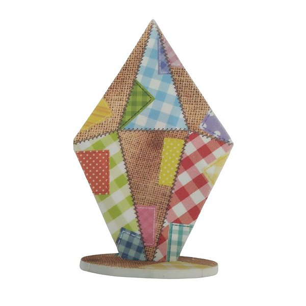 Enfeite De Mesa Balão De Festa Junina - Modelo 1 - 11,5x17,5cm - 1 unidade - Piffer - Rizzo