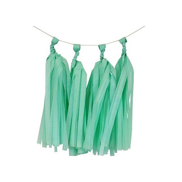 Varal de Pompons - Verde Água - 25x35 / 1,5m - 1 unidade - Rizzo