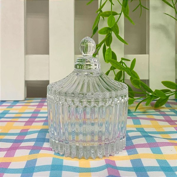 Mini Bomboniere de Vidro Modelo Tenda - 6x9cm - 90ml - 1 unidade - Rizzo