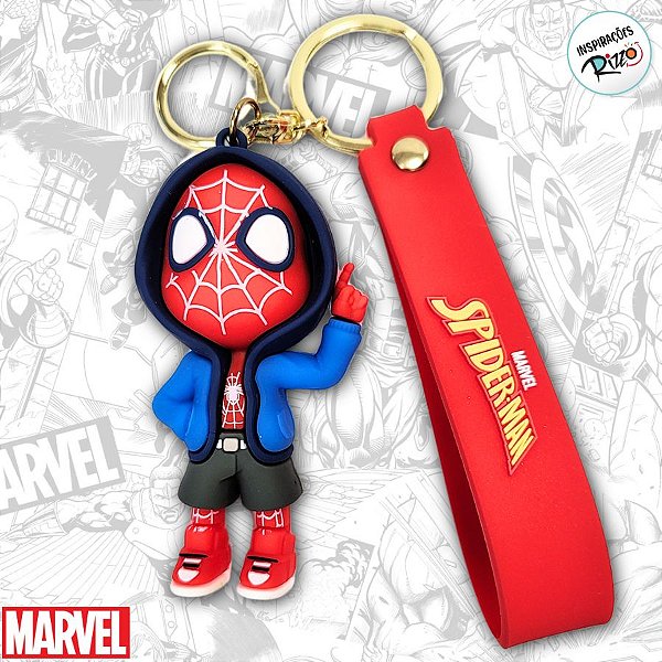 Chaveiro 3D Homem Aranha Moletom - Vingadores - 7cm - 1 unidade - Disney Original - Rizzo