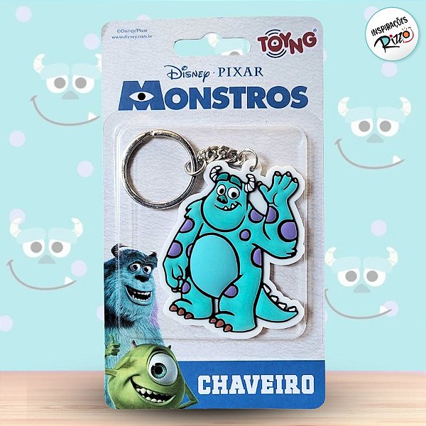 Chaveiro Emborrachado Sullivan - Monstros S.A - 6cm - 1 unidade - Disney Original - Rizzo
