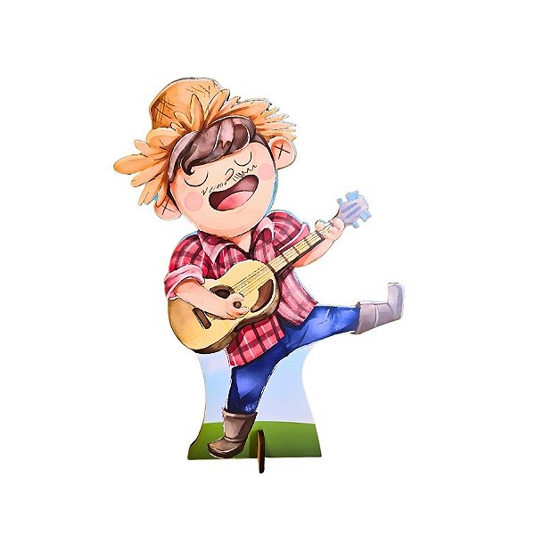 Caipira Em MDF De Festa Junina - 12x22cm - 1 unidade - Rizzo