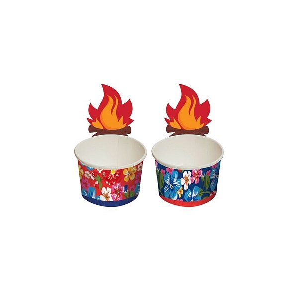 Copinho para Doces Composê De Festa Junina - Arraiá Bão Demais - 100ml - 8 unidades - Cromus - Rizzo
