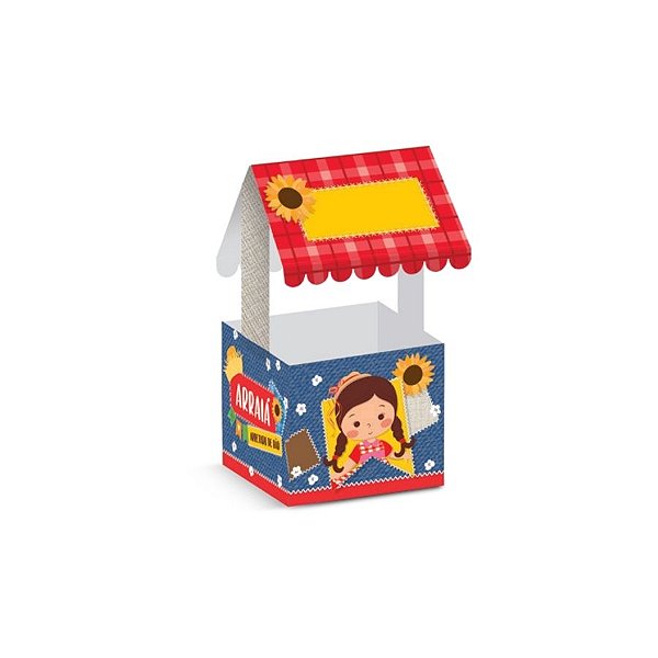 Cachepot Barraca Festa Junina - Quadrilha - 10x10x19,5cm - 8 unidades - Cromus - Rizzo