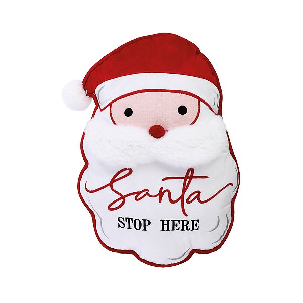 Almofada Noel - Branco, Vermelho - 33x45cm - 1 unidade - Cromus - Rizzo