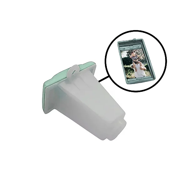 Monóculo Fotográfico com Foto - Azul Claro - 1 unidade - Rizzo Personalize