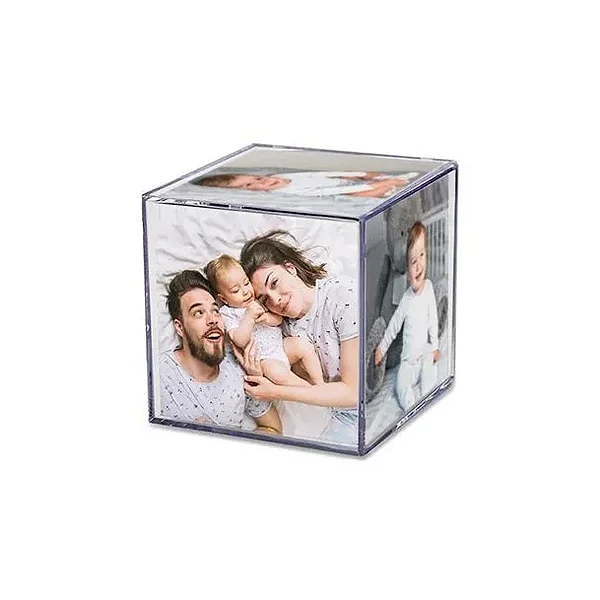 Mini Cubo com Foto Personalizado - 6,5cm - 1 unidade - Rizzo Personalize