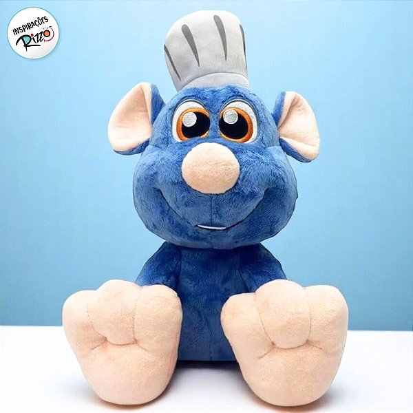 Pelúcia Remy Ratatouille Big Feet - 35cm - 1 unidade - Disney Original - Rizzo