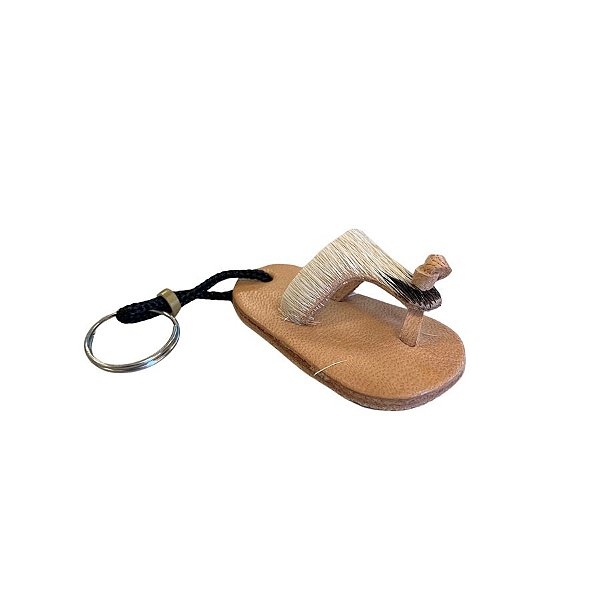 Chaveiro Lembrancinha Sandalha De Couro - Modelo 4 - Sortido - 5cm - 1 unidade - Rizzo