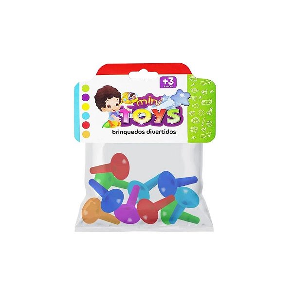 Brinquedo Mini Corneta Colorida - 5,5cm - 10 unidades - Rizzo