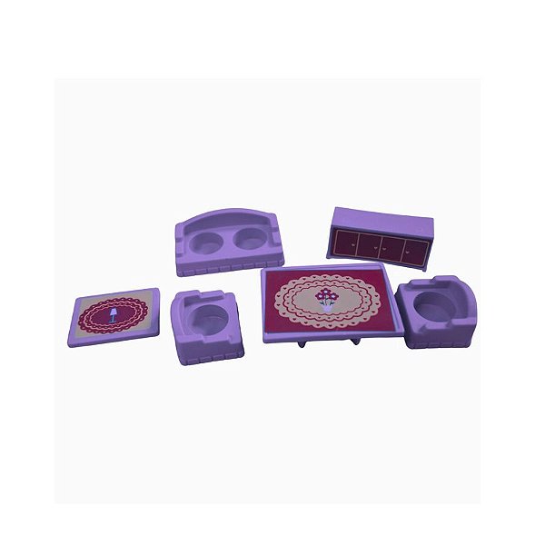 Brinquedo Mini Mobília Sala Divertida - Sortido - 6 unidades - Rizzo