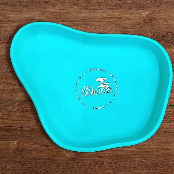 Bandeja Orgânica - 12x10 cm - Tiffany - 1 unidade - Só Boleiras - Rizzo