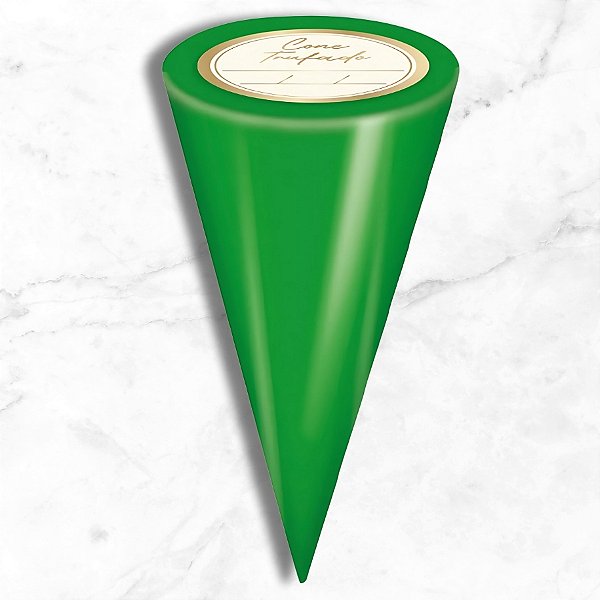 Kit Cone Metalizado Com Etiqueta - Verde - 10x15cm - 50 unidades - Cromus - Rizzo