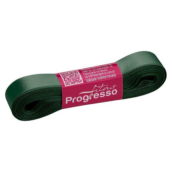 Fita de Cetim Progresso 15mm nº3 - 10m Cor 2059 Verde Oliva - 01 unidade