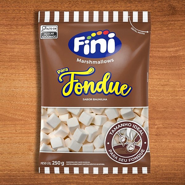 Marshmallows Para Fondue - Baunilha - 250g - 1 unidade - Fini - Rizzo