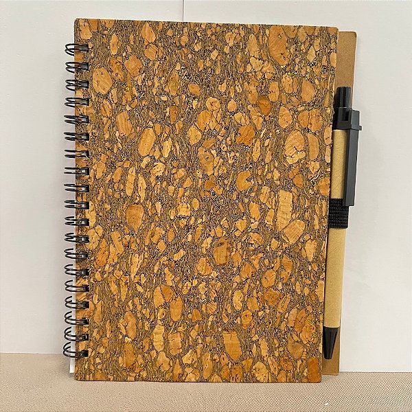 Bloco para Anotação Com Caneta Estampa Casca de Árvore Com Glitter - 70 Folhas - 13,5x17,5cm - 1 unidade - Rizzo