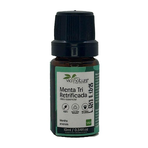 Óleo Essencial de Menta Tri Retrificada Concentrado - 10ml - 1 unidade - Rizzo