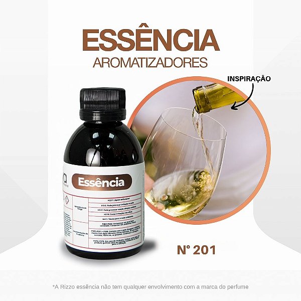 Essência Vinho Branco Concentrada para Ambientes N°201 - 100 g - 1 unidade - Rizzo