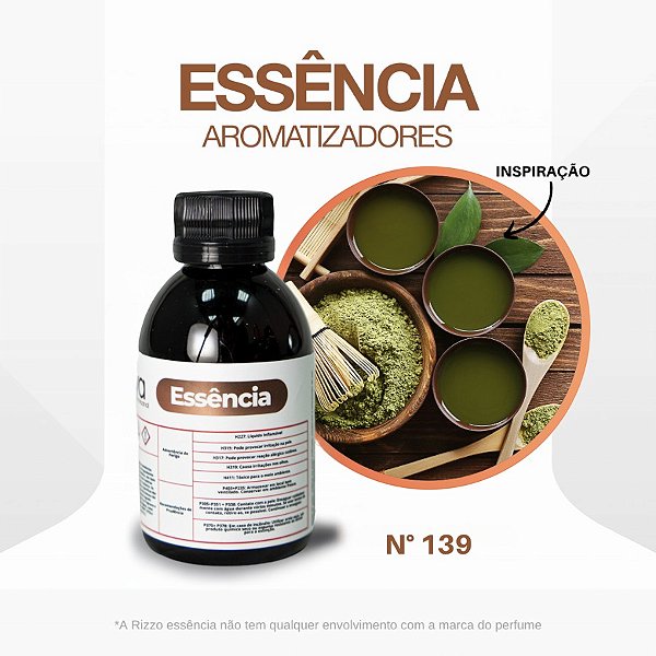 Essência Matcha Concentrada para Ambientes N°139 - 100 g - 1 unidade - Rizzo