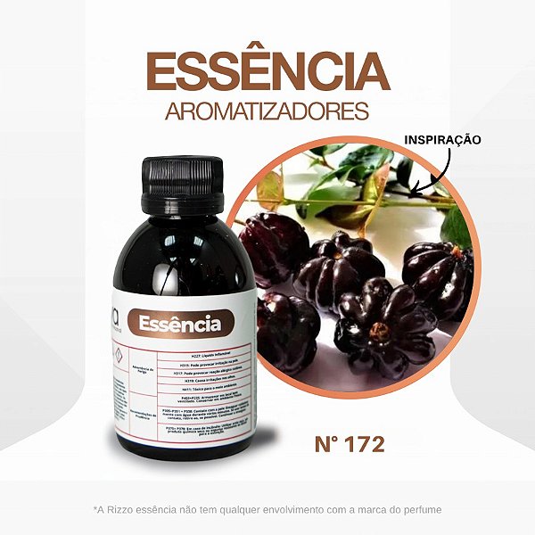 Essência Pitanga Preta Concentrada para Ambientes N°172 - 100 g - 1 unidade - Rizzo