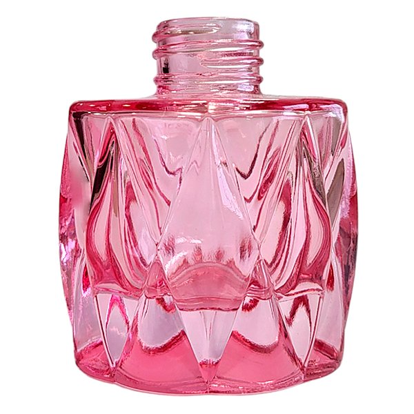 Frasco para Perfumaria de Vidro - Rosa - 80ml - 1 unidade - Rizzo