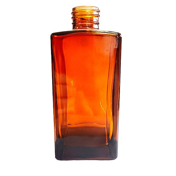 Frasco para Perfumaria de Vidro Retangular - Ambar - 250ml - 1 unidade - Rizzo