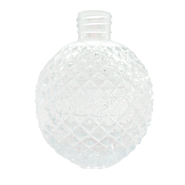 Frasco para Perfumaria de Vidro Redondo - Madri Transparente- 330ml - 1 unidade - Rizzo
