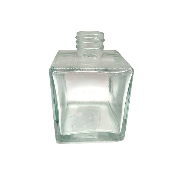 Frasco para Perfumaria de Vidro Cubo - Cristal Transparênte - 250ml - 1 unidade - Rizzo