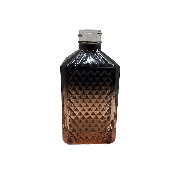 Frasco para Perfumaria de Vidro Retângular - Jaca Pto/Ros - 200ml - 1 unidade - Rizzo