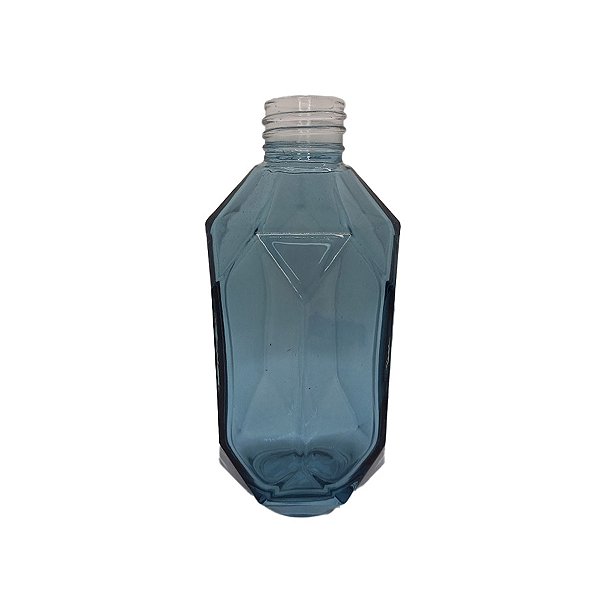 Frasco para Perfumaria de Vidro Heptagonal - Porto Azul - 230ml - 1 unidade - Rizzo