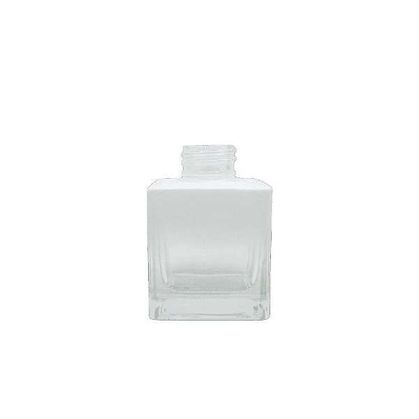 Frasco para Perfumaria de Vidro Cubo - Branco Degradê - 100ml - 1 unidade - Rizzo