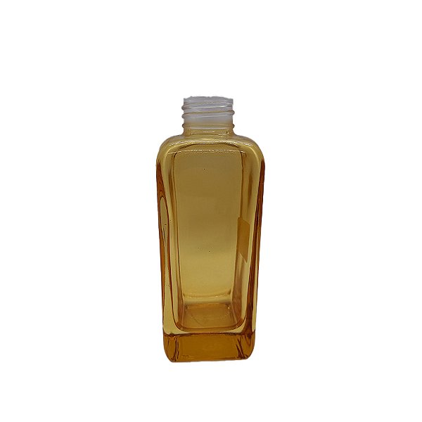 Frasco para Perfumaria de Vidro Retângular -  Zagreb  Ambar - 180ml - 1 unidade - Rizzo