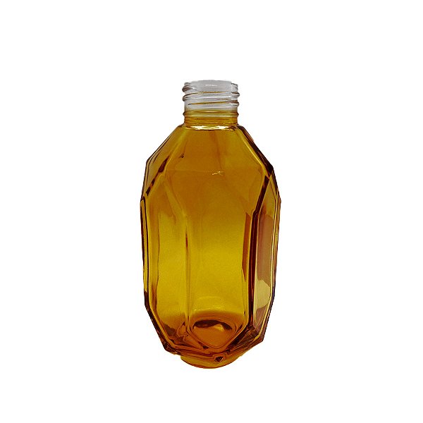 Frasco para Perfumaria de Vidro Heptagonal - Porto Mel - 230ml - 1 unidade - Rizzo