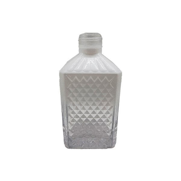 Frasco para Perfumaria de Vidro Quadrado - Jaca Branco Degradê - 270ml - 1 unidade - Rizzo