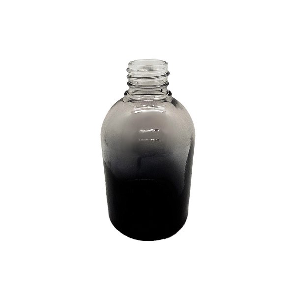 Frasco para Perfumaria de Vidro Redondo - Copacabana Preto/Degadrê - 200ml - 1 unidade - Rizzo