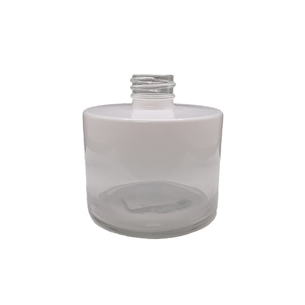Frasco para Perfumaria de Vidro Redondo - Picolo Branco/Degradê - 240ml - 1 unidade - Rizzo