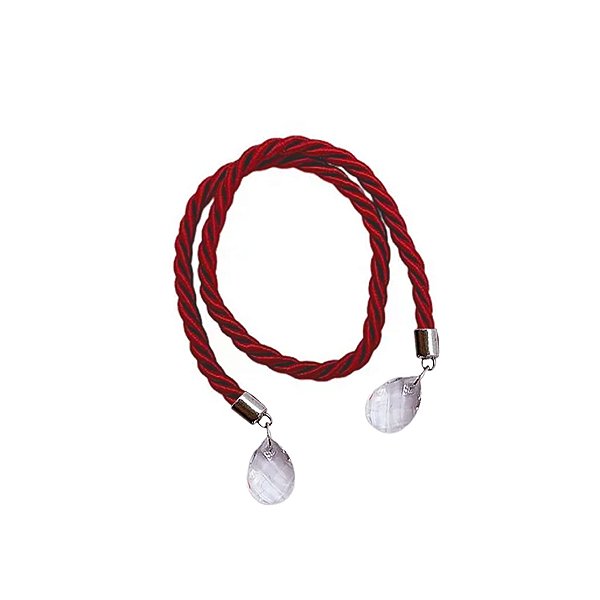 Cordão Decorativo - Vermelho Pingente Gota - 32cm - 1 unidade - Rizzo