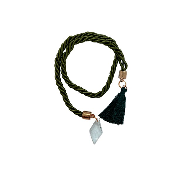 Cordão Decorativo - Verde Pompom - 32cm - 1 unidade - Rizzo
