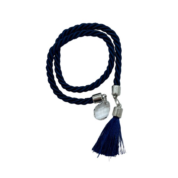 Cordão Decorativo - Azul Marinho Pompom - 32cm - 1 unidade - Rizzo