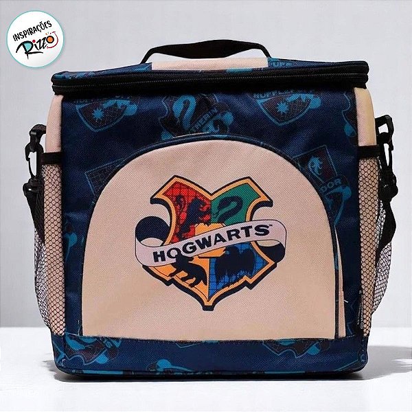 Bolsa Térmica Retangular - Hogwarts Harry Potter - 29x27cm - 1 unidade - Zona Criativa - Rizzo