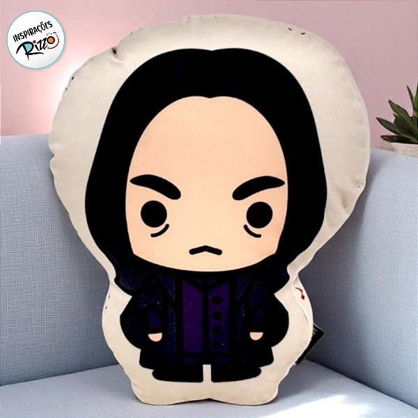 Almofada Formato Severo Snape - Harry Potter - 30x25cm - 1 unidade - Zona Criativa - Rizzo